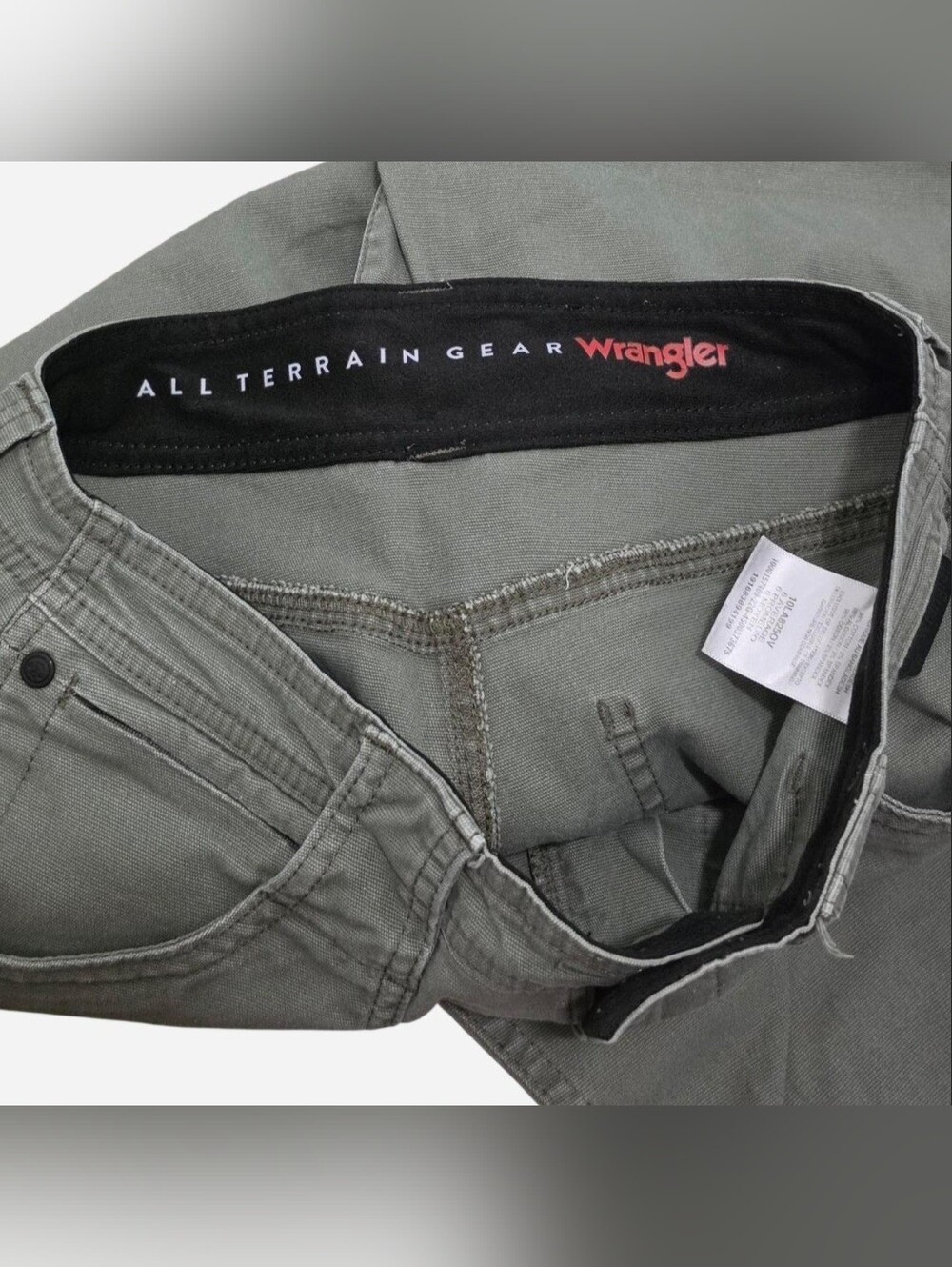 Wrangler ATG Women's Cargo Boot Outdoor Pants | Size 6 Average - Earthy Green - Picture 3 of 10